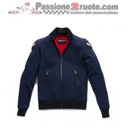 Felpa giacca moto Blauer Easy Man 1.0 blue sweatshirt jacket