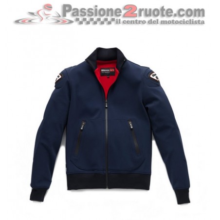 Felpa giacca moto Blauer Easy Man 1.0 blue sweatshirt jacket