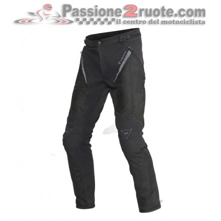 Pantaloni moto estivi traforati Dainese Drake Super Air Tex nero black spring summer perforated trouser