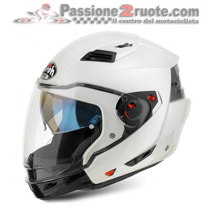 Casco modulare moto crossover Airoh Executive Bianco White helmet