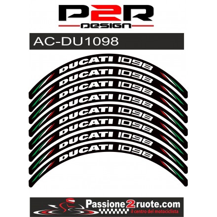 Adesivi cerchi Ducati 1098 wheels stickers decals