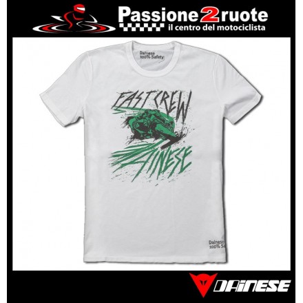 T-shirt maglia moto Dainese Fast Bianco white