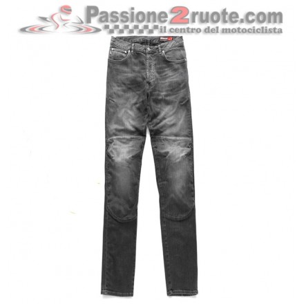 Jeans pantalone moto con protezioni Blauer Kevin Grigio grey 
