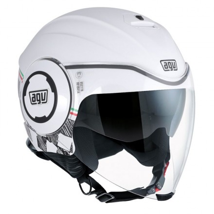 Casco jet aperto moto scooter Agv Fluid Garda helmet casque