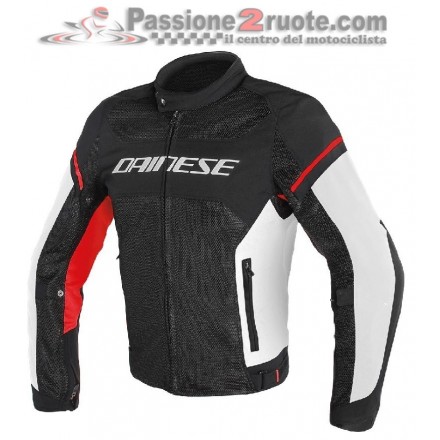 Giacca moto Dainese Air Frame D1 Tex Nero Bianco Rosso jacket