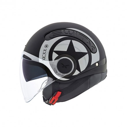 Casco jet Nexx Sx.10 Hero nero opaco black mat helmet casque