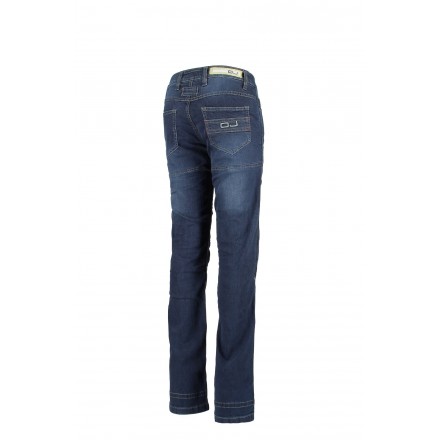 Pantaloni Moto Jeans Donna OJ Muscle Lady Elasticizzato Blu Vendita Online  