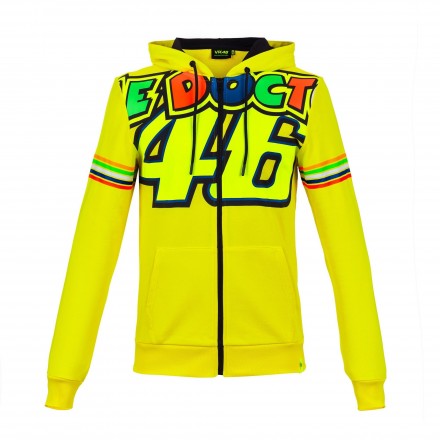 Felpa Vr46 Valentino Rossi The Doctor 46 VRMFL305301 giallo yellow hoodie sweatshirt