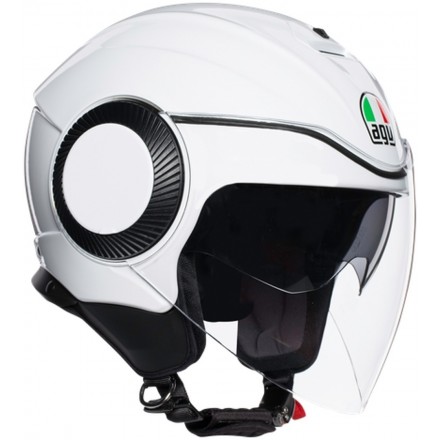 Casco jet aperto moto scooter Agv Orbyt bianco perla white pearl helmet casque
