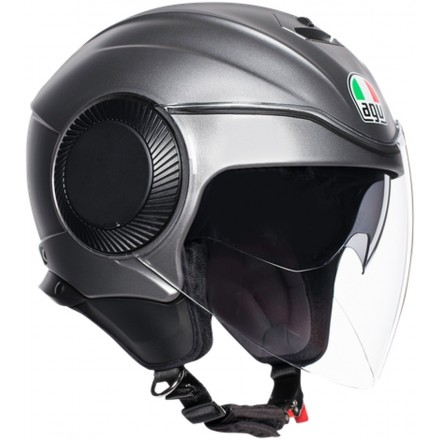 Casco jet aperto moto scooter Agv Orbyt grigio opaco grey matt helmet casque