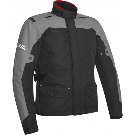 Giacca moto adventure touring Acerbis Discovery Forest nero grigio black grey jacket