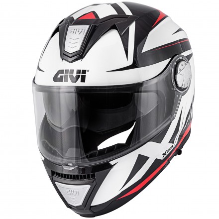 Casco modulare Givi X23 Sydney Pointed black white red helmet casqu