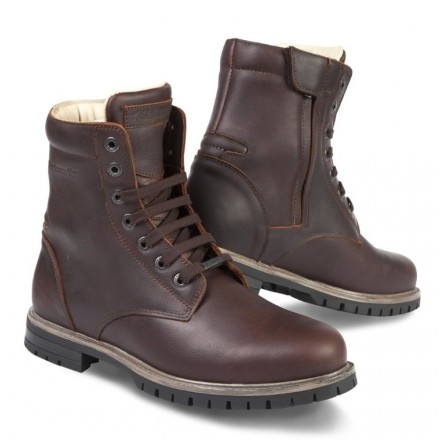Scarpe Stivaletti moto pelle Stylmartin Ace marrone tan brown waterproof shoes boots