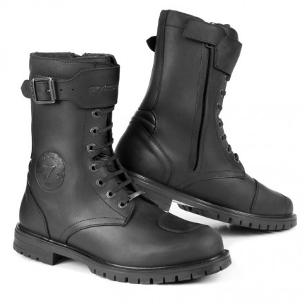 Scarpe Stivali moto pelle Stylmartin Rocket nero black waterproof shoes boots