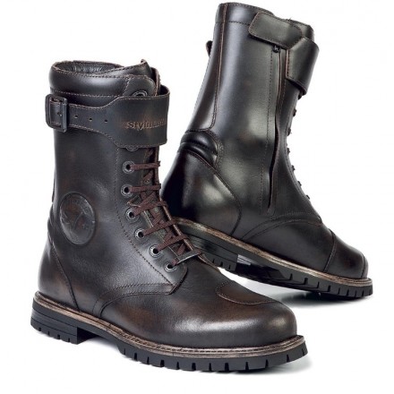 Scarpe Stivali moto pelle Stylmartin Rocket marrone brown waterproof shoes boots