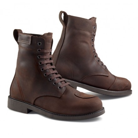 Scarpe Stivali moto pelle Stylmartin District Wp marrone brown waterproof shoes boots