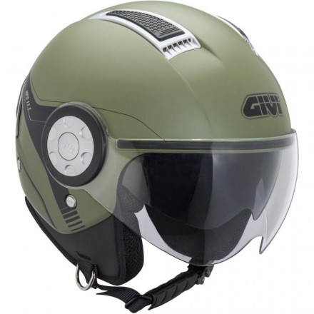 Casco Givi 111 Air Jet verde militare opaco military green mat Helmet casque