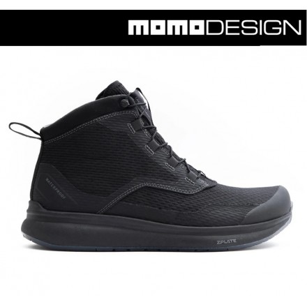 Scarpe moto Momo Design Firegun 3 wp nero black waterproof shoes