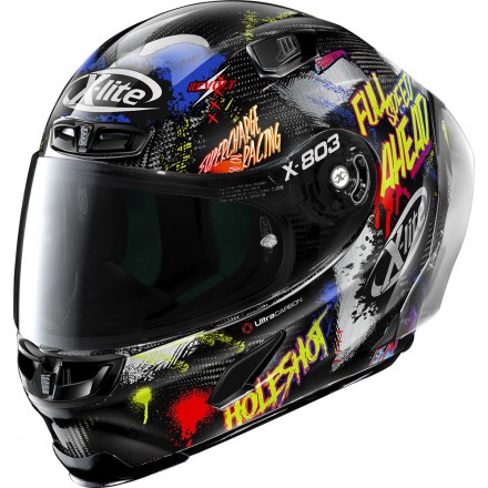 Casco integrale carbonio moto Xlite X803 Rs Ultra Carbon Holeshot 34 full face helmet casque