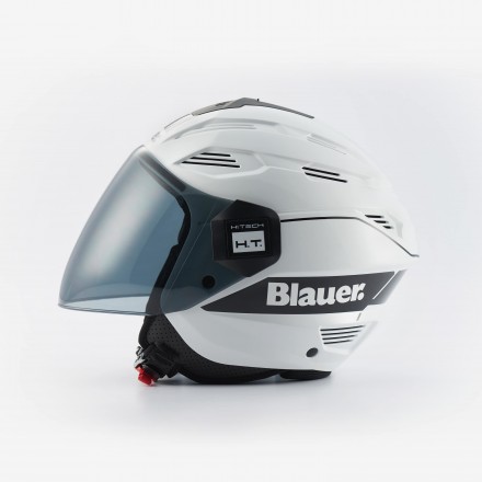 Casco Blauer Brat bianco nero white black helmet casque