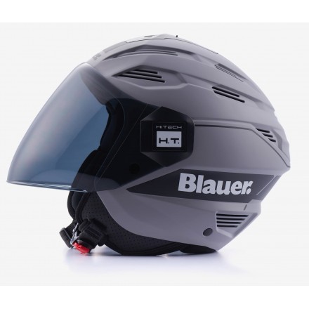 Casco Blauer Brat grigio opaco nero grey mat black helmet casque