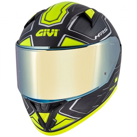 Casco integrale moto Givi 50-6 Sport Deep titanio opaco giallo titanium mat yellow Helmet casque