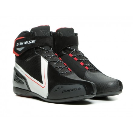 Scarpe moto Dainese Energyca WP nero bianco rosso black white red impermeabili waterproof shoes