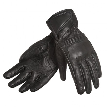 Guanti pelle vintage Eleveit Classic nero black scrambler retro classic cafe racer leather gloves
