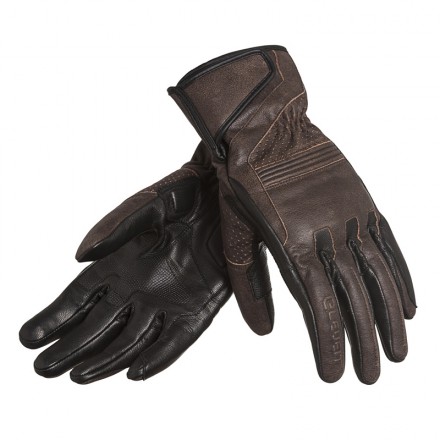 Guanti pelle vintage Eleveit Classic marrone brown scrambler retro classic cafe racer leather gloves
