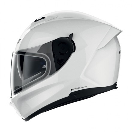 Casco Nolan N60.6 Classic bianco lucido metal white Ncom helmet casque