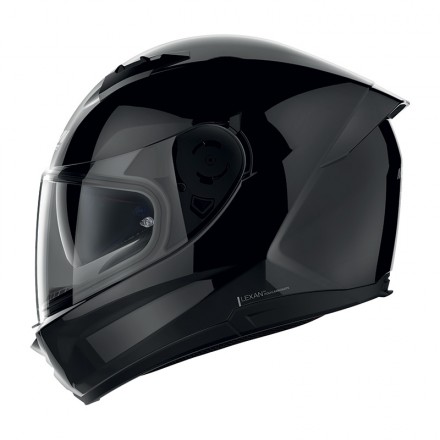 Casco integrale moto Nolan N60.6 Classic nero lucido glossy black Ncom helmet casque