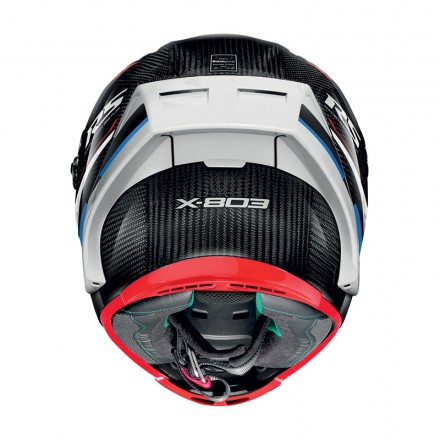 Casco integrale X-lite X-803 RS Ultra Carbon Motormaster white red