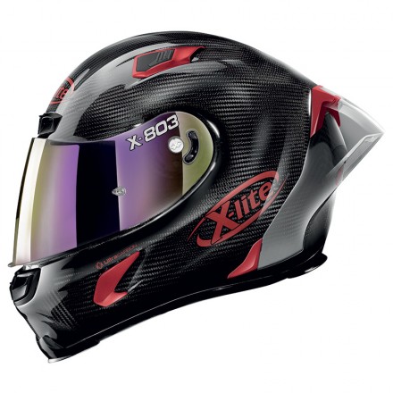 Casco integrale carbonio moto Xlite X803 Rs Ultra Carbon Iridium Edition full face helmet casque