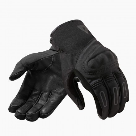 Guanti pelle tessuto Revit Cassini h2o nero black impermeabili leather gloves
