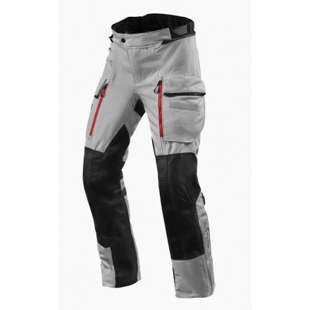 Pantaloni tre strati moto touring Rev'it Sand 4 argento nero silver black trouser pant