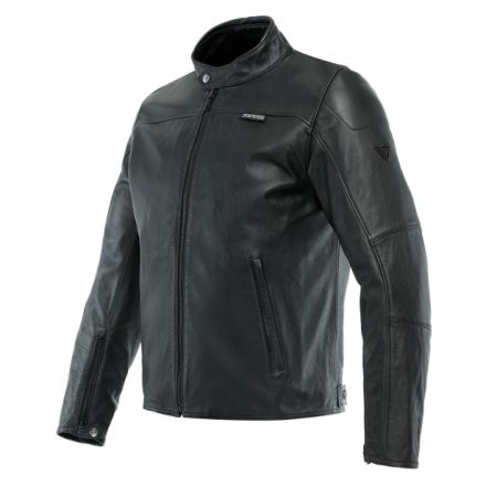 Giacca pelle moto Dainese Mike 3 nero black leather jacket