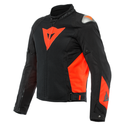Giacca Dainese Energyca Tex nero rosso black fluo red spring summer jacket