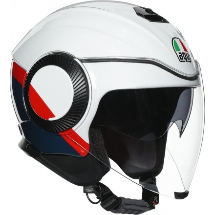 Casco Agv Orbyt Block PEARL WHITE EBONY RED helmet casque