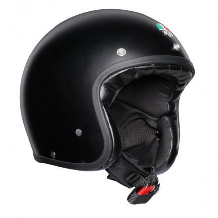 Casco fibra vintage Agv Legends X70 nero opaco black mat fiber Helmet casque
