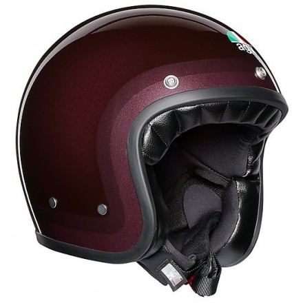 Casco fibra vintage Agv Legends X70 Trofeo rosso red purple fiber Helmet casque