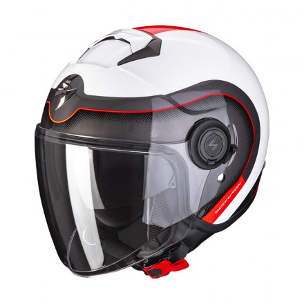 Casco Scorpion Exo City Roll red helmet casque moto