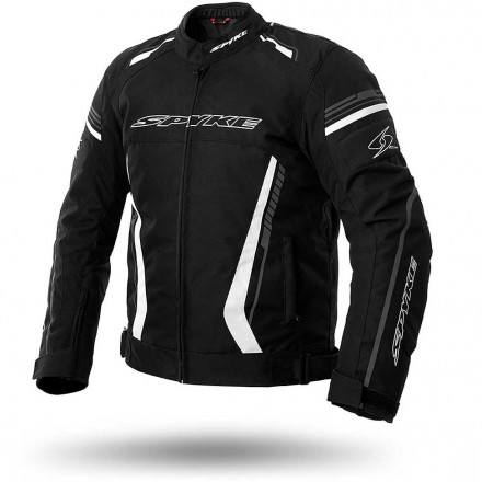 Giacca moto sport touring Spyke Daytona Dry Tecno sport nero bianco black white jacket