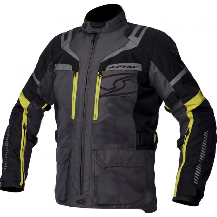 Giacca moto touring Spyke Meridian Dry Tecno grigio giallo grey yellow jacket