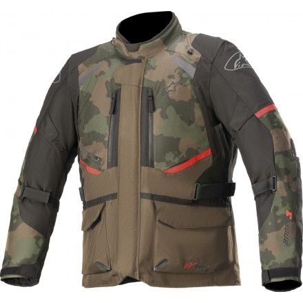 Giacca moto touring Alpinestars Andes V3 Drystar khaki camo camouflage jacket