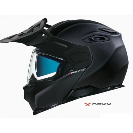 Casco modulare fibra moto Nexx X.VILIJORD nero opaco black matt fiber flip-up helmet casque
