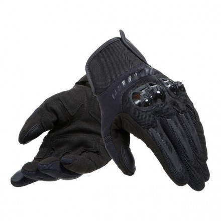 Guanti pelle tessuto Dainese Mig 3 air tex nero black gloves