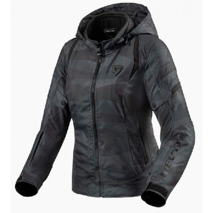 Giacca donna moto Rev'it Revit Flare 2 grigio scuro camo dark grey jacket