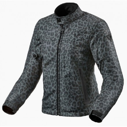 Giacca donna moto Revit Shade h2o ladies grigio scuro leopard dark grey impermeabile woman jacket