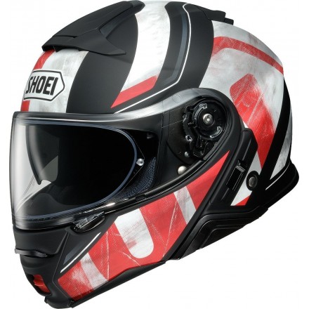 Casco modulare moto Shoei Neotec 2 Jaunt Tc-1 bianco rosso white red flip up helmet casque