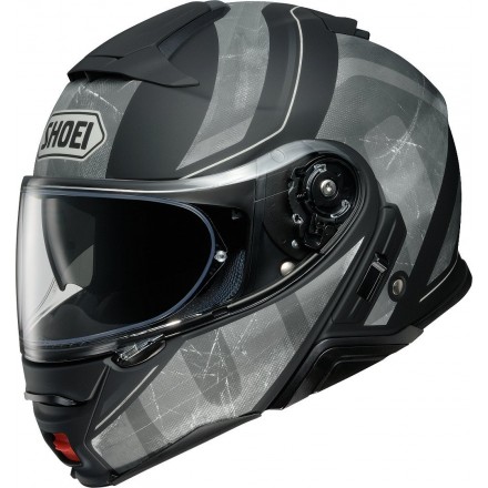 Casco modulare moto Shoei Neotec 2 Jaunt Tc-5 nero grigio black grey flip up helmet casque